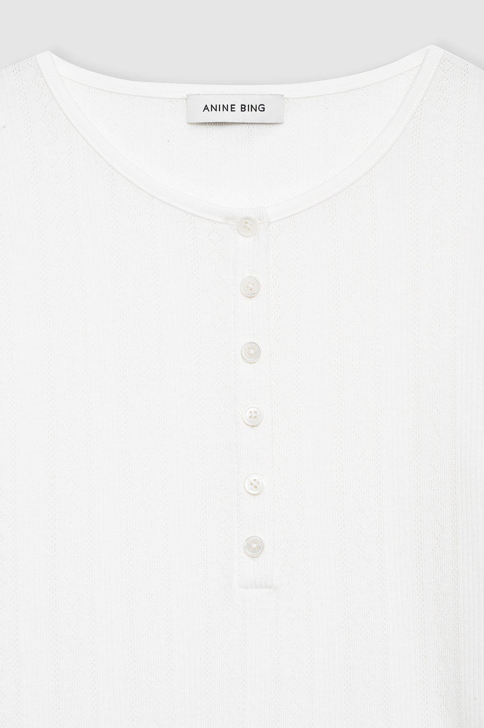 Anine Bing | Pia Long Sleeve Tee - Off White