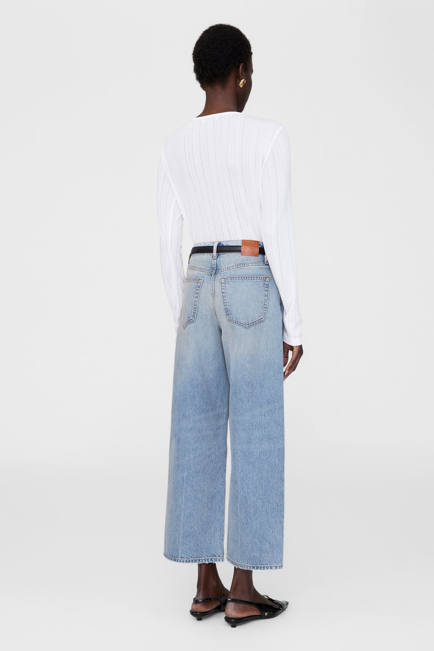 Anine Bing | Pia Long Sleeve Tee - Off White