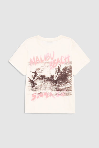 Anine Bing | Shelley Tee Surfer - Washed Buttercream