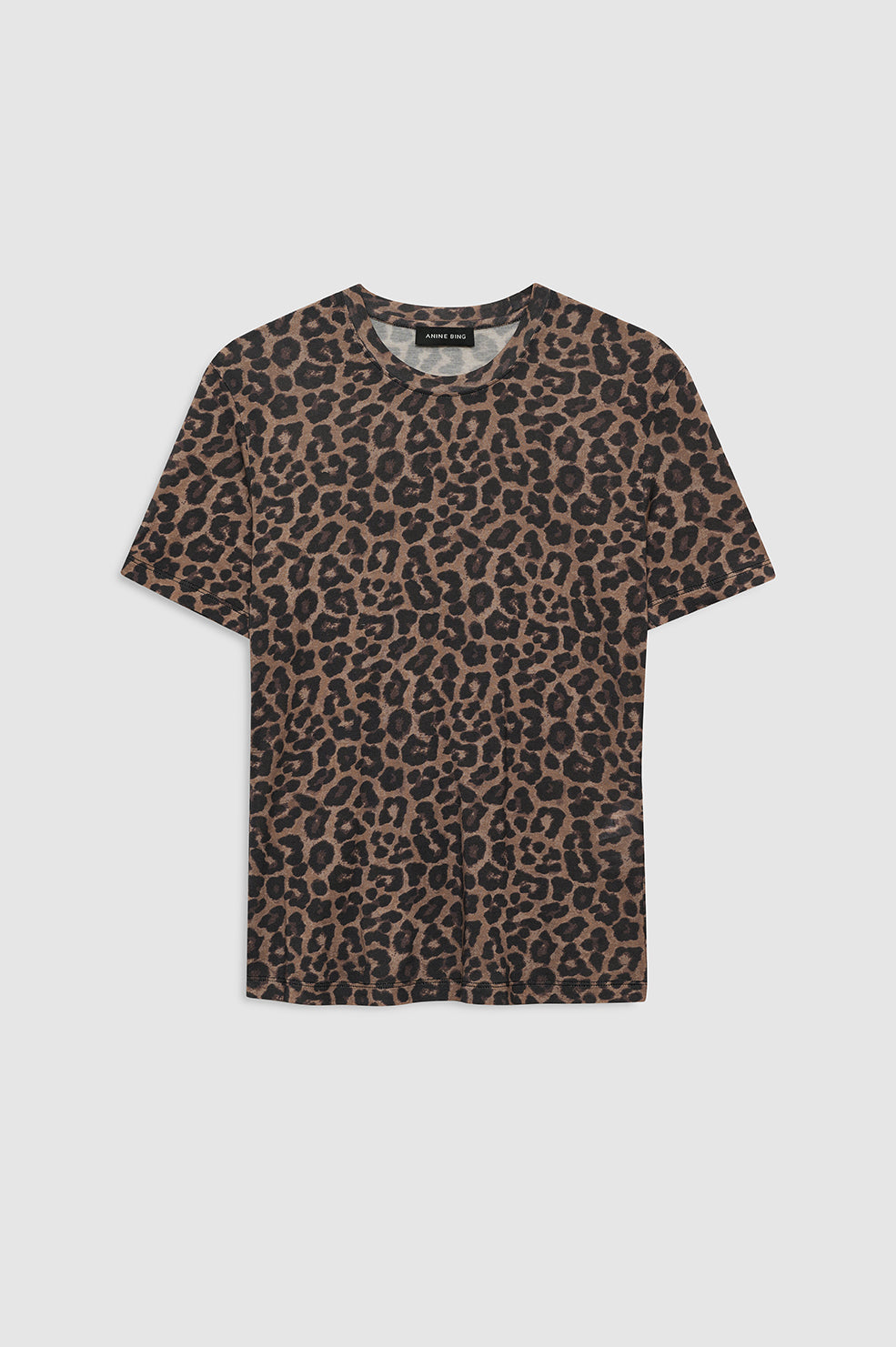Anine Bing | Sylvie Tee - Black & Brown Leopard