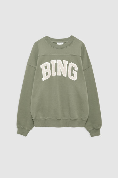 Anine Bing | Trenton Sweatshirt Bing - Washed Olive