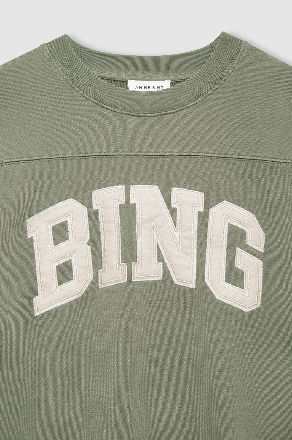 Anine Bing | Trenton Sweatshirt Bing - Washed Olive
