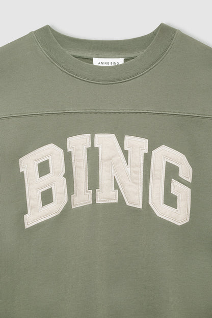 Anine Bing | Trenton Sweatshirt Bing - Washed Olive