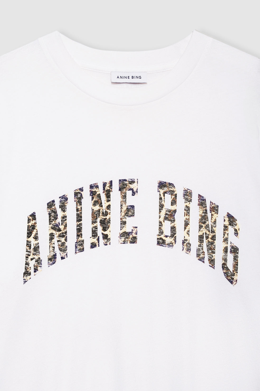 Anine Bing | Walker Tee AB Leopard - Ivory