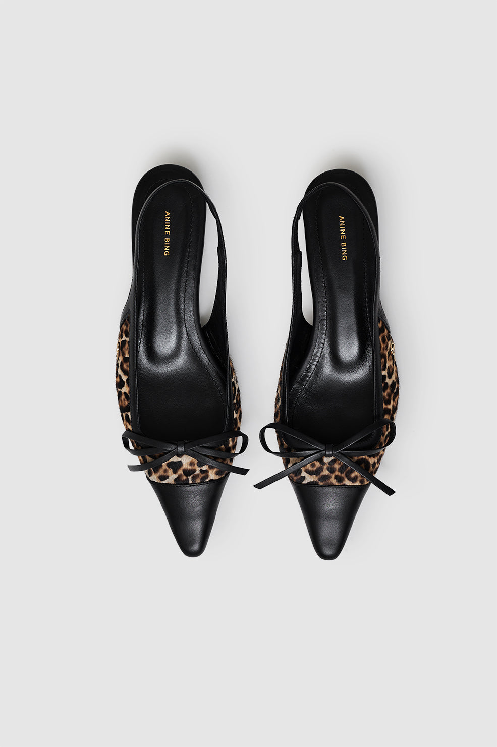 Anine Bing | Zoey Sling Back Heels - Leopard