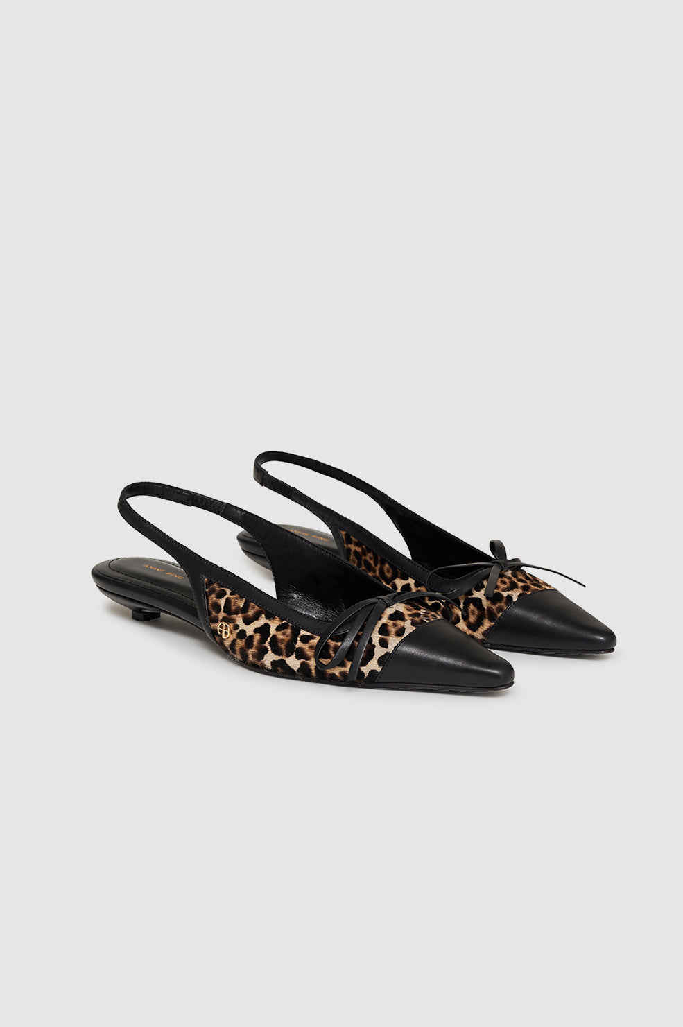 Anine Bing | Zoey Sling Back Heels - Leopard