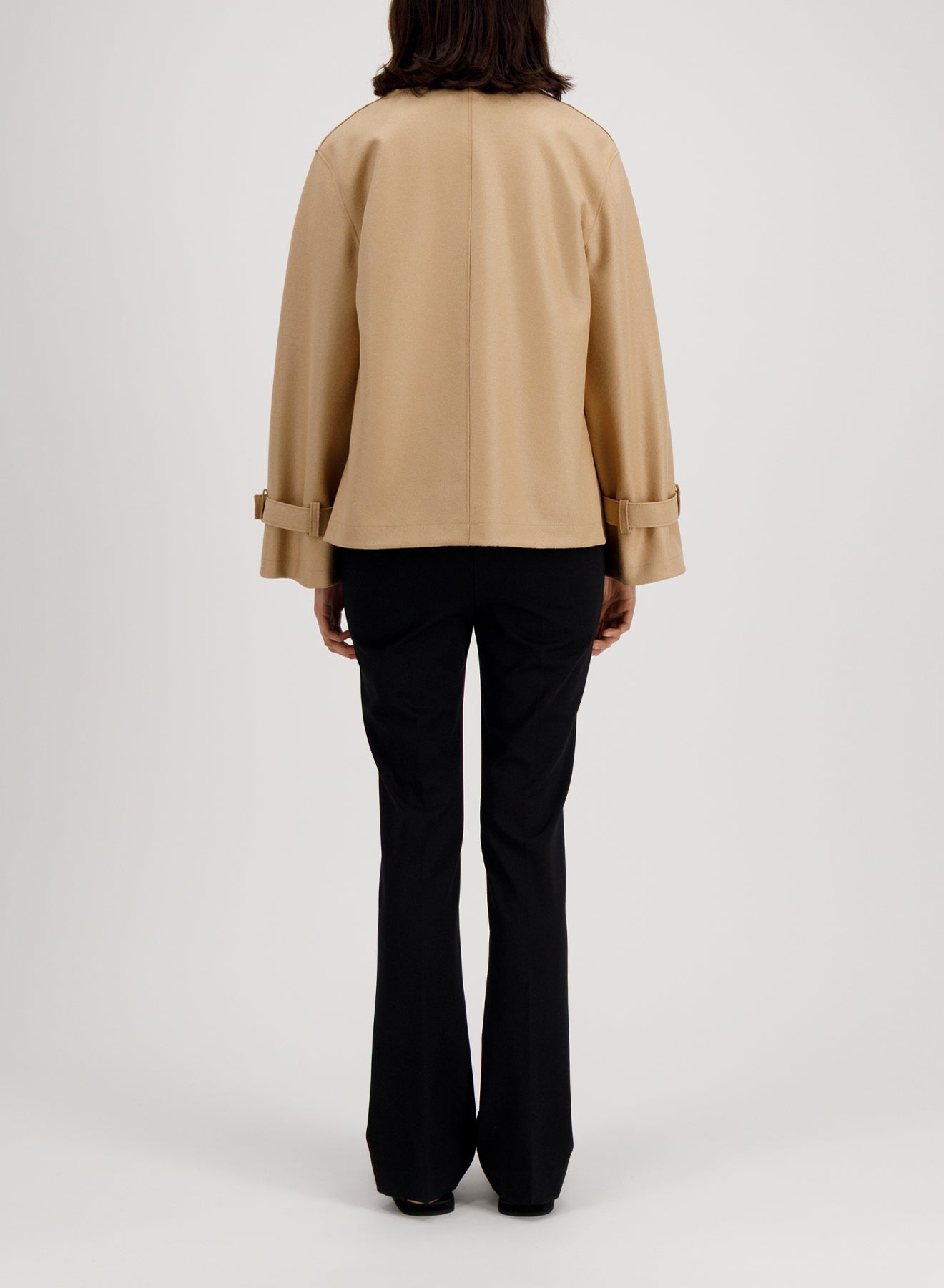 Harris Wharf London | Oversized Short Trench - Beige