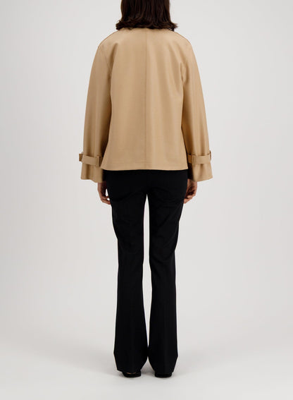 Harris Wharf London | Oversized Short Trench - Beige