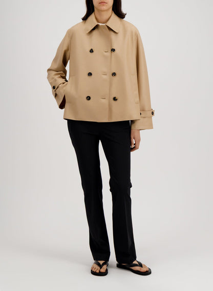 Harris Wharf London | Oversized Short Trench - Beige