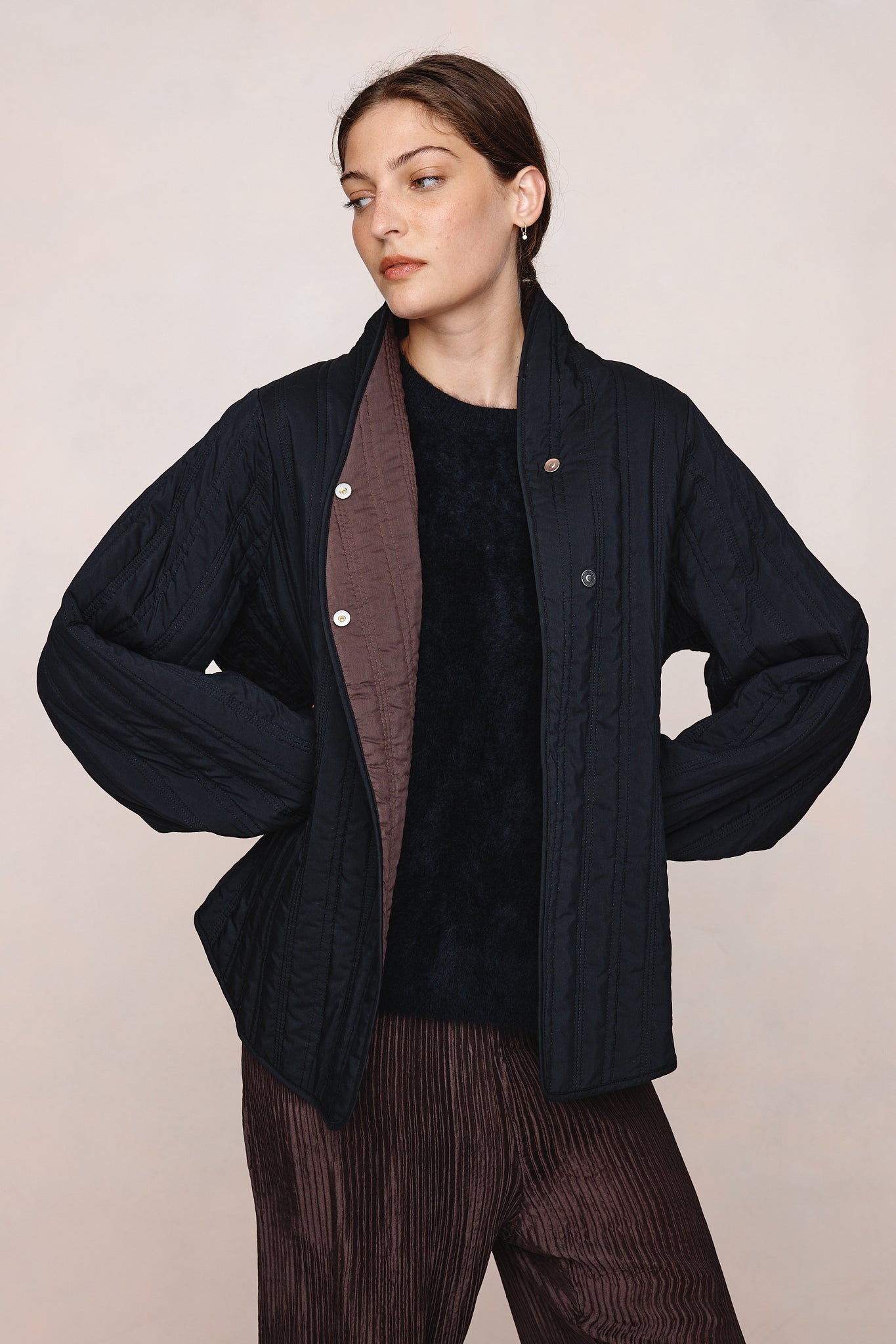 Marle | Agnes Jacket - Black / Tapenade