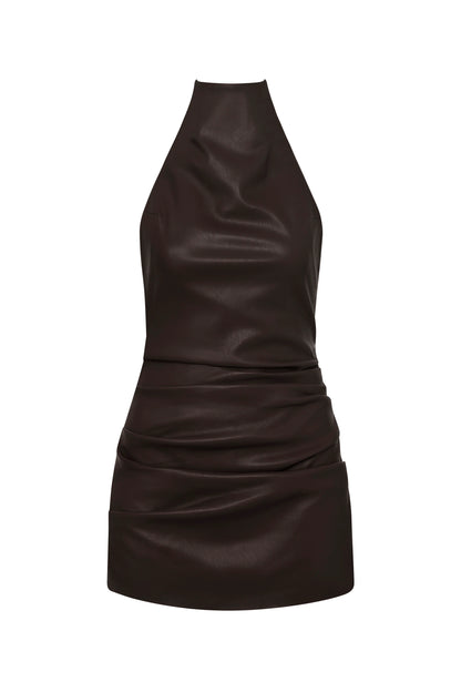One Of Others | Alta Mini Dress - Deepest Brunette