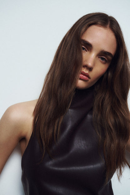 One Of Others | Alta Mini Dress - Deepest Brunette