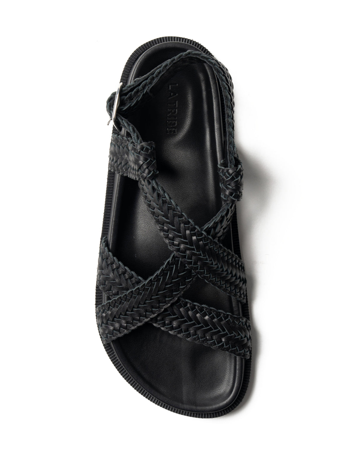 La Tribe | Amara Braided Sandal - Black