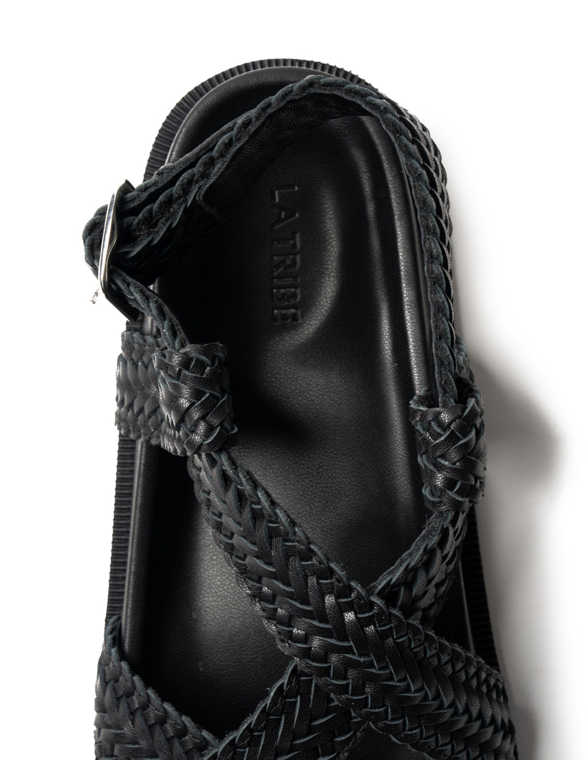 La Tribe | Amara Braided Sandal - Black