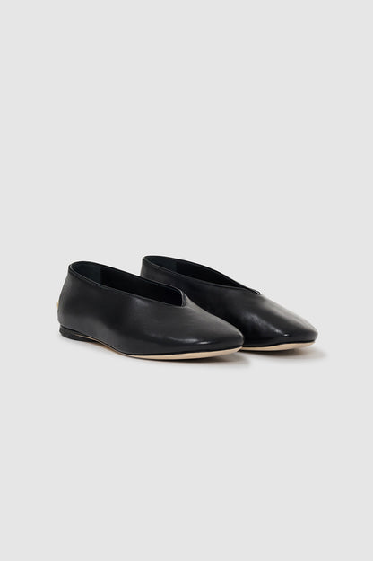 Anine Bing | Ana Flats Smooth Leather - Black