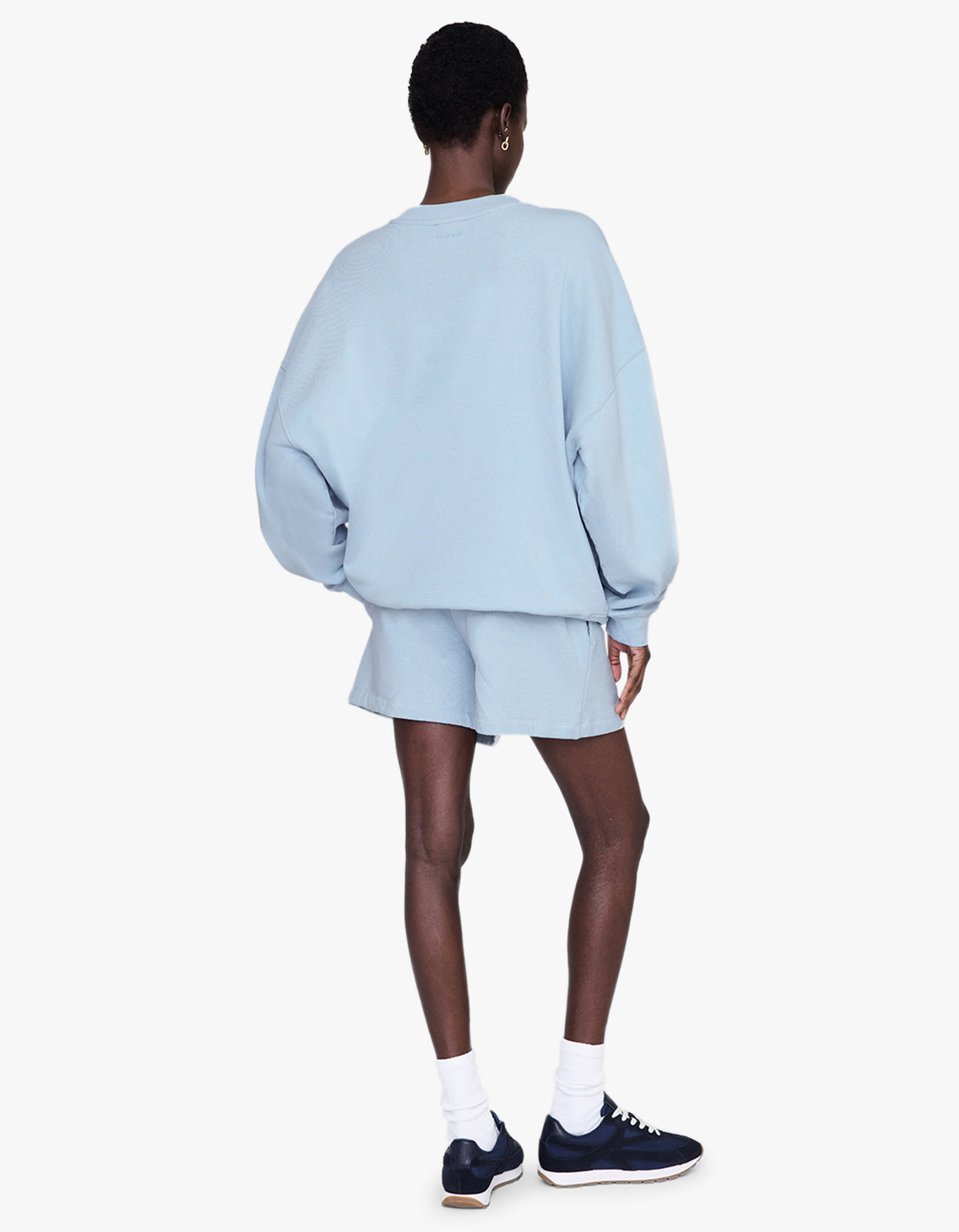 Anine Bing | Kam Short Framed Monogram - Pale Blue
