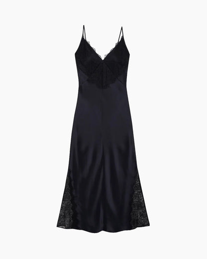 Anine Bing | Judy Dress - Navy & Black Lace