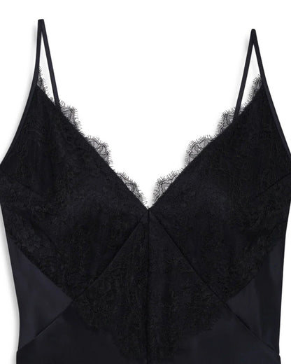 Anine Bing | Judy Dress - Navy & Black Lace