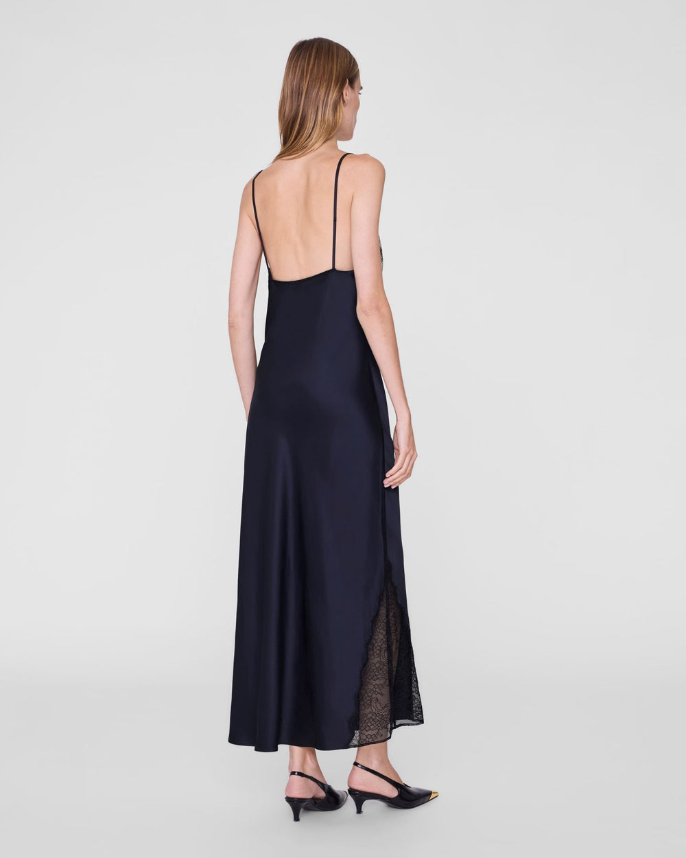 Anine Bing | Judy Dress - Navy & Black Lace