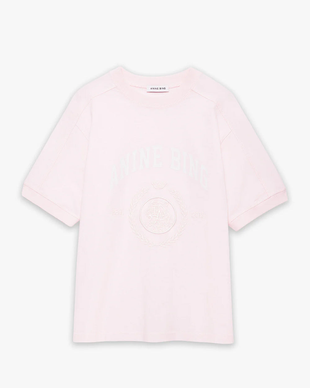 Anine Bing | Jaylin Tee Collegiate - Powder Pink