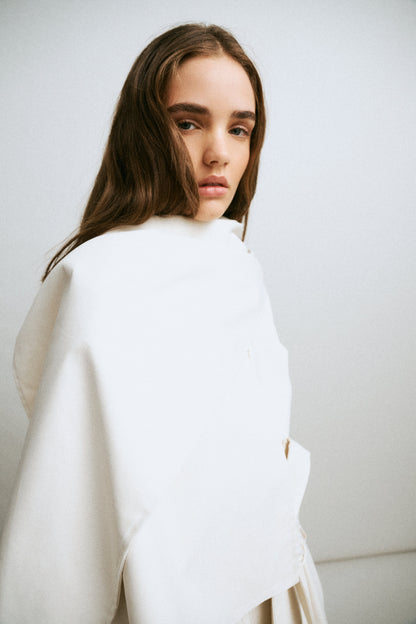 One Of Others | Ares Duster Coat - Ecru