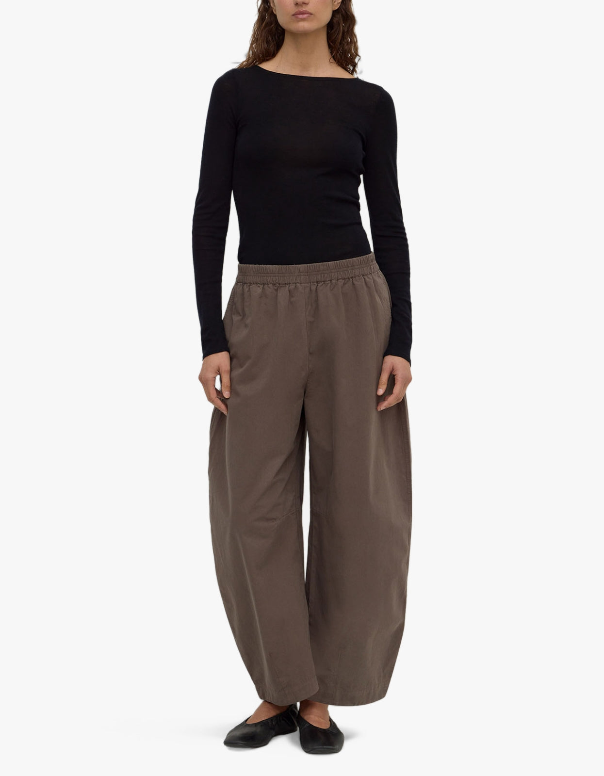 Assembly Label | Lola Barrel Pant - Bark