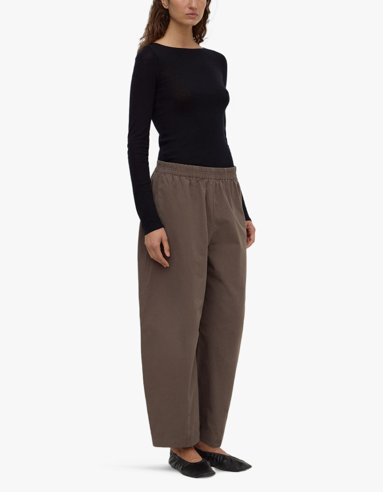 Assembly Label | Lola Barrel Pant - Bark