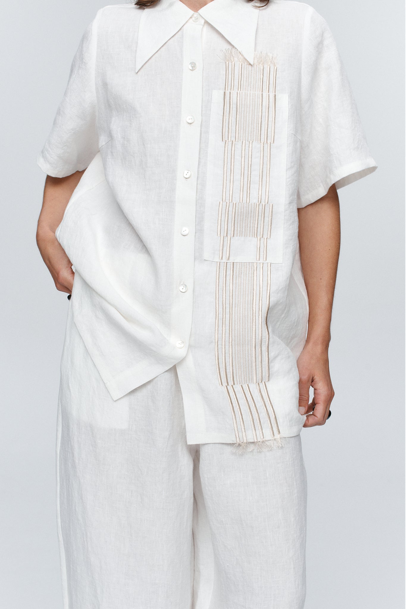 Marle | Atticus Shirt - Ivory