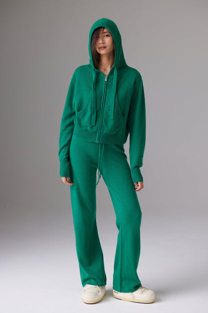 CRUSH | Rio Cropped Hoodie - Pea