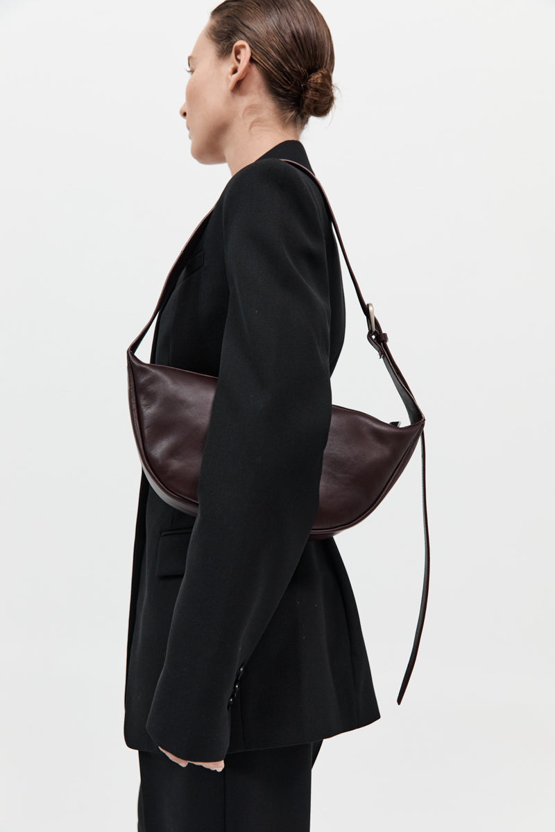 St Agni | Adjustable Cresent Bag - Bordeaux