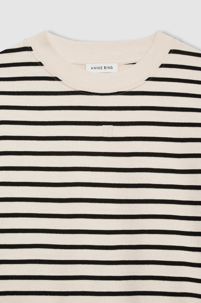 Anine Bing | Dean Sweatshirt - Black Stripe French Terry