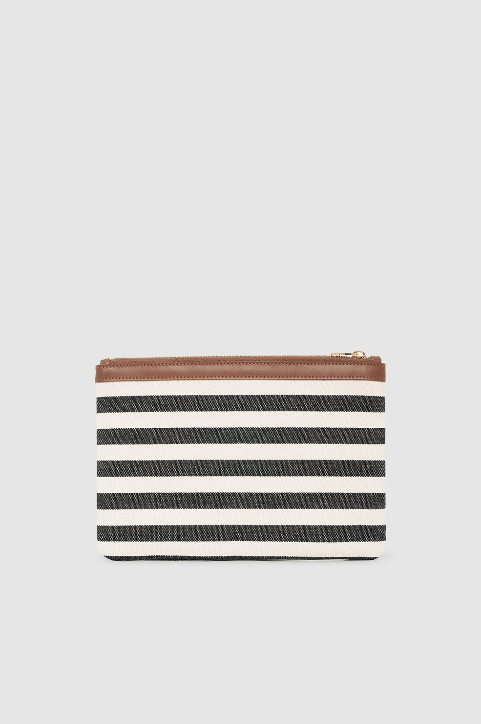 Anine Bing | Lili Pouch - Black & Natural Stripe
