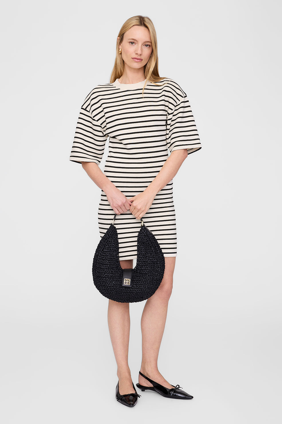 Anine Bing | Lou Bag Monogram - Black