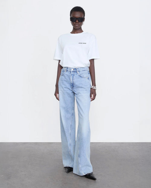 Anine Bing | Walker Tee Spray Paint - Ivory