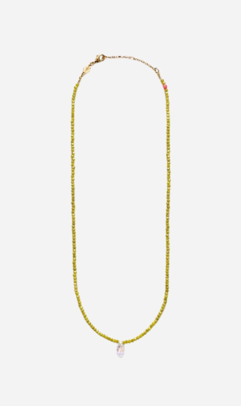 Anni Lu | Cosmic Cactus Necklace - Pale Olive
