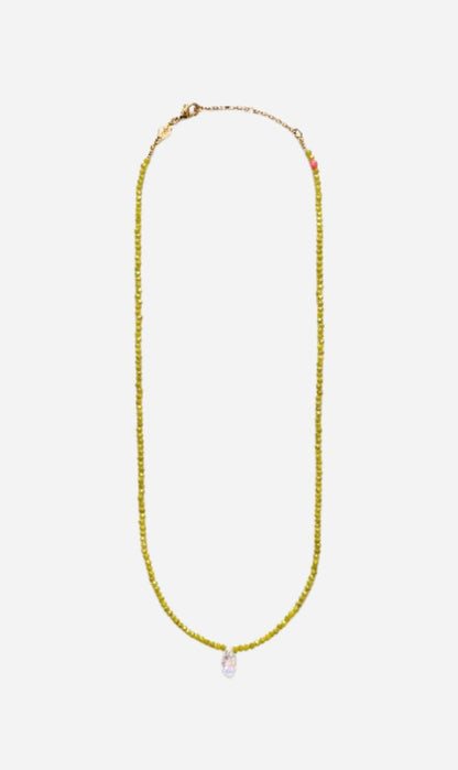 Anni Lu | Cosmic Cactus Necklace - Pale Olive
