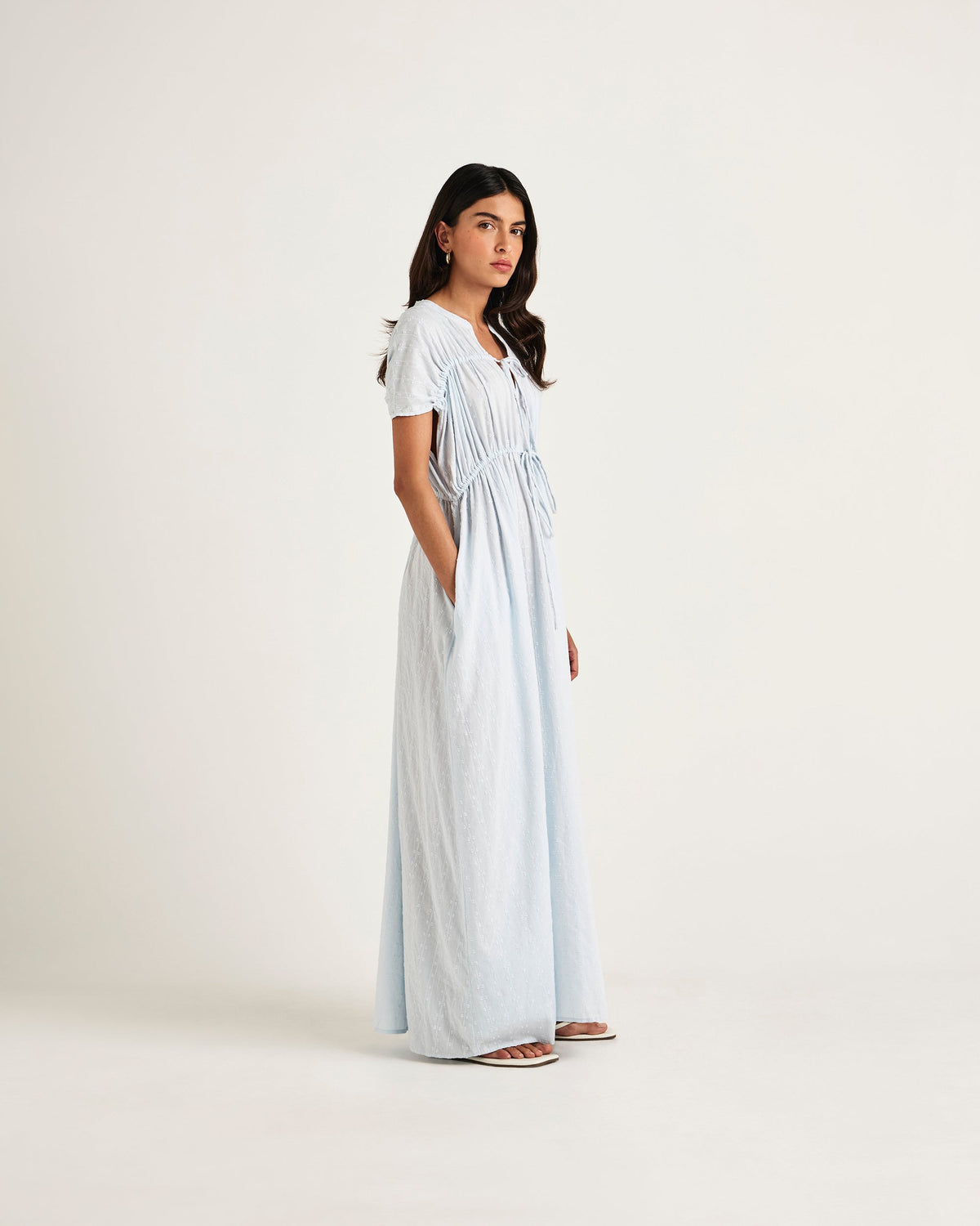 Chameli | Arvi Short Sleeve Maxi Dress - Bliss