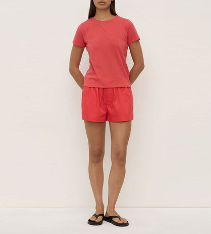 Assembly Label | Indi Short Sleeve Tee - Washed Chilli