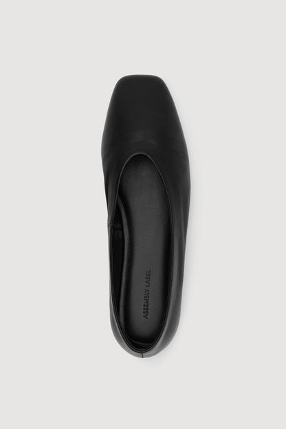 Assembly Label | Andrea Leather Ballet Flat - Black