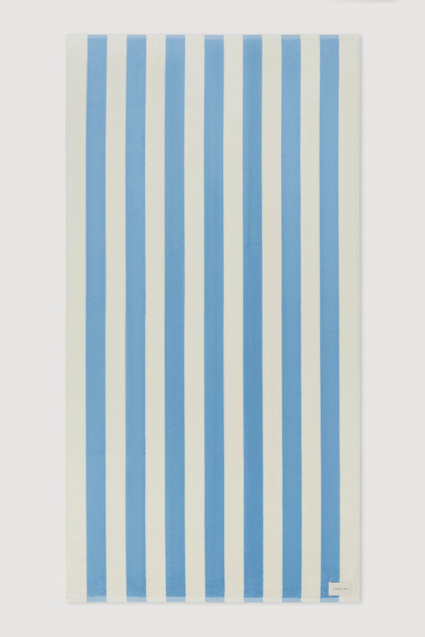 Assembly Label | Signature Stripe Beach Towel - Skylar/Cream