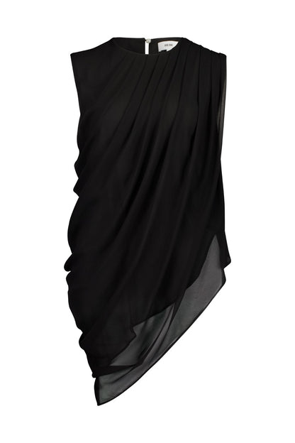 Rebe | Draped Top - Black