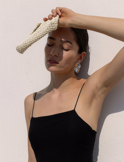 La Tribe | Beaded Clutch - Bone