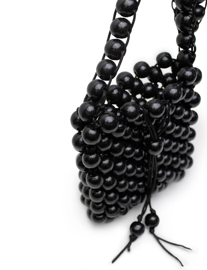 La Tribe | Beaded Crossbody Bag - Black