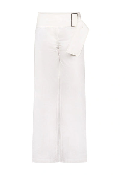 One of Others | Bea Belted Pant - White