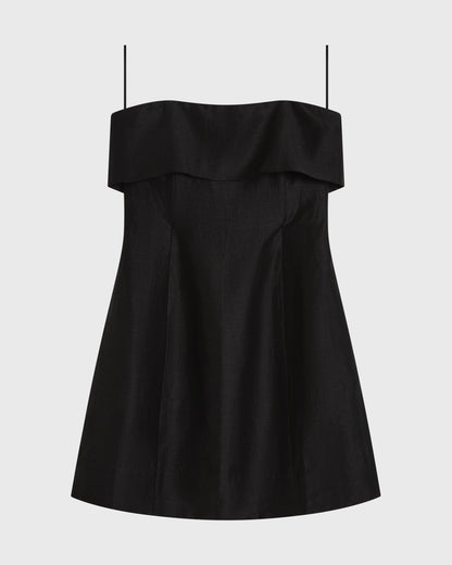Bondi Born | Bormio Bandeau Mini Dress - Black