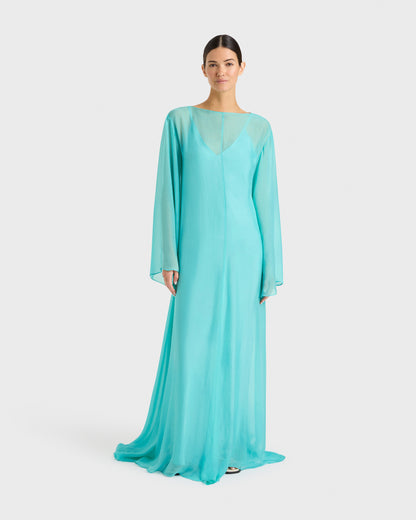 Bondi Born | Capri Gown & Slip - Aqua