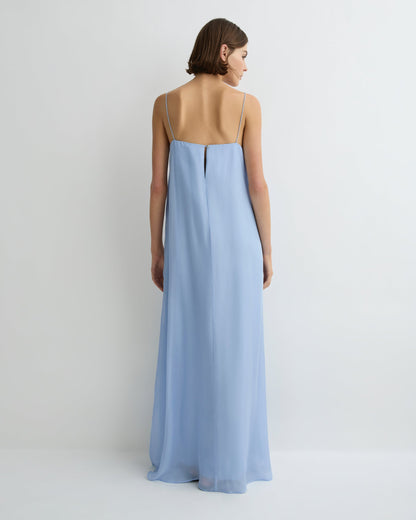 Bondi Born | Capri Silk Chiffon Cami Dress - Sky