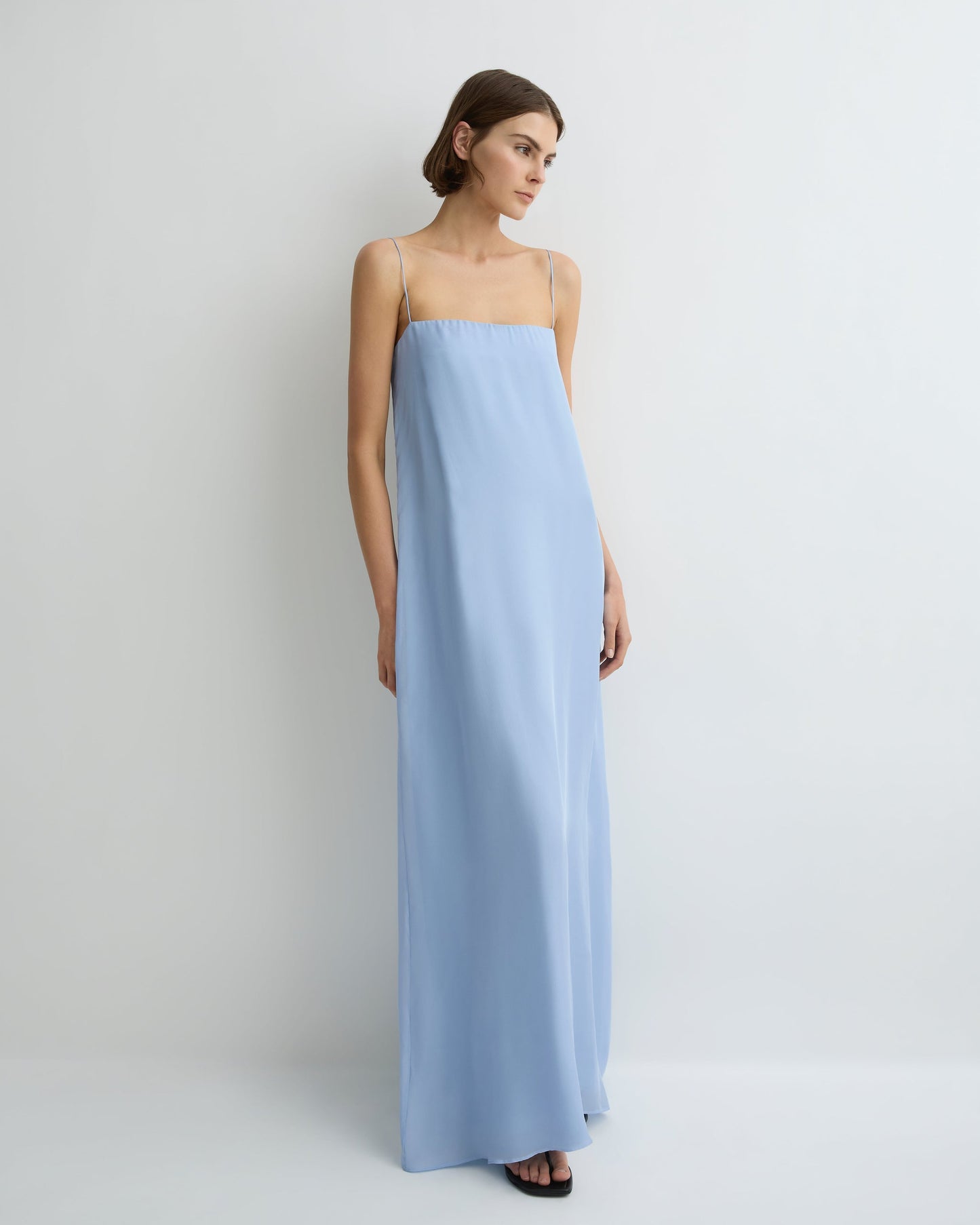 Bondi Born | Capri Silk Chiffon Cami Dress - Sky