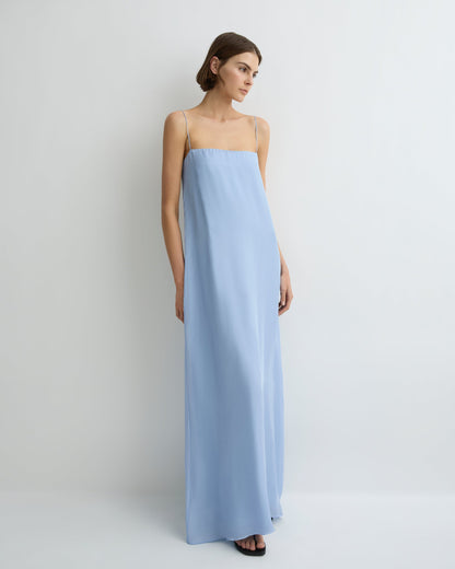 Bondi Born | Capri Silk Chiffon Cami Dress - Sky