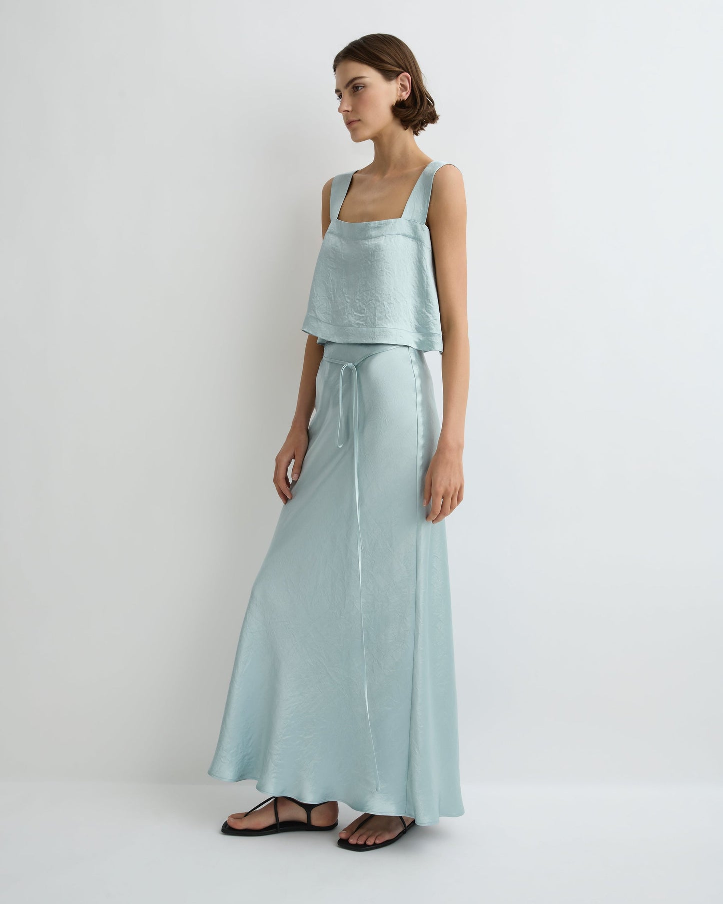 Bondi Born | Kobe Bias Maxi Skirt - Mist